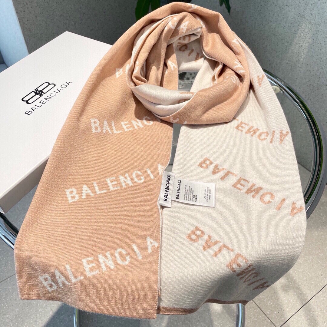 【BALENCIAGA   バレンシアガ】スカーフ32*180CM  241109