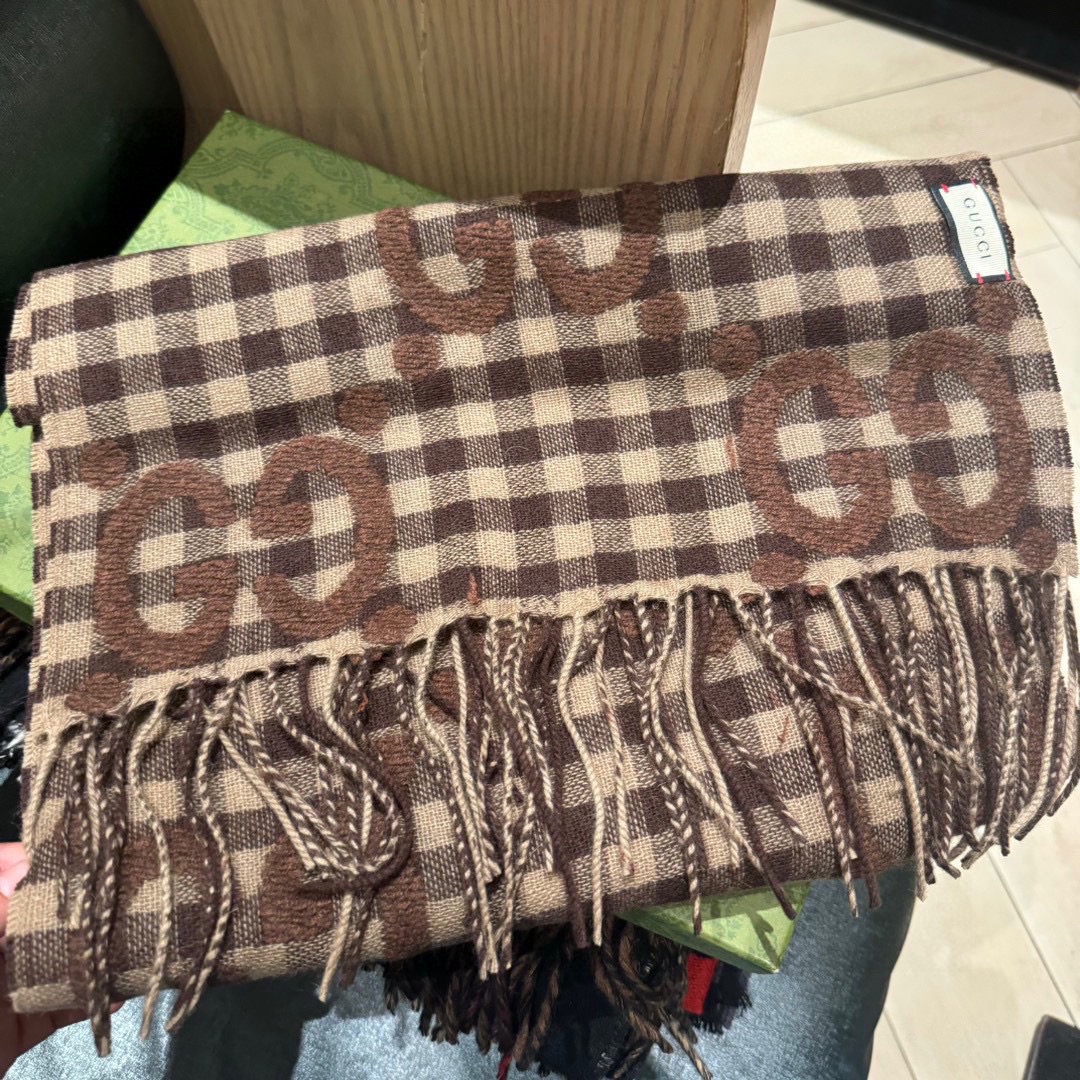 【GUCCI グッチ】スカーフ35*220CM  241108