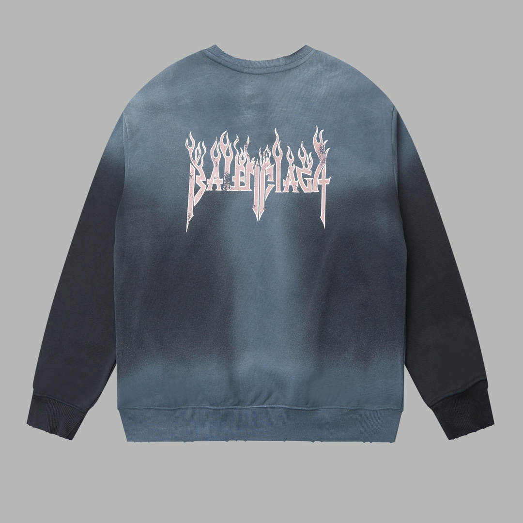 【BALENCIAGA 公式旗艦店】バレンシアガ 丸首の衛衣 スウェット ご好評に付き再入荷！241120