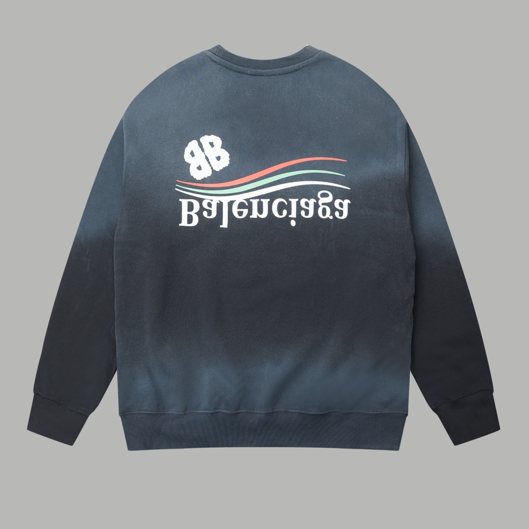 【BALENCIAGA 公式旗艦店】バレンシアガ 丸首の衛衣 スウェット ご好評に付き再入荷！241120