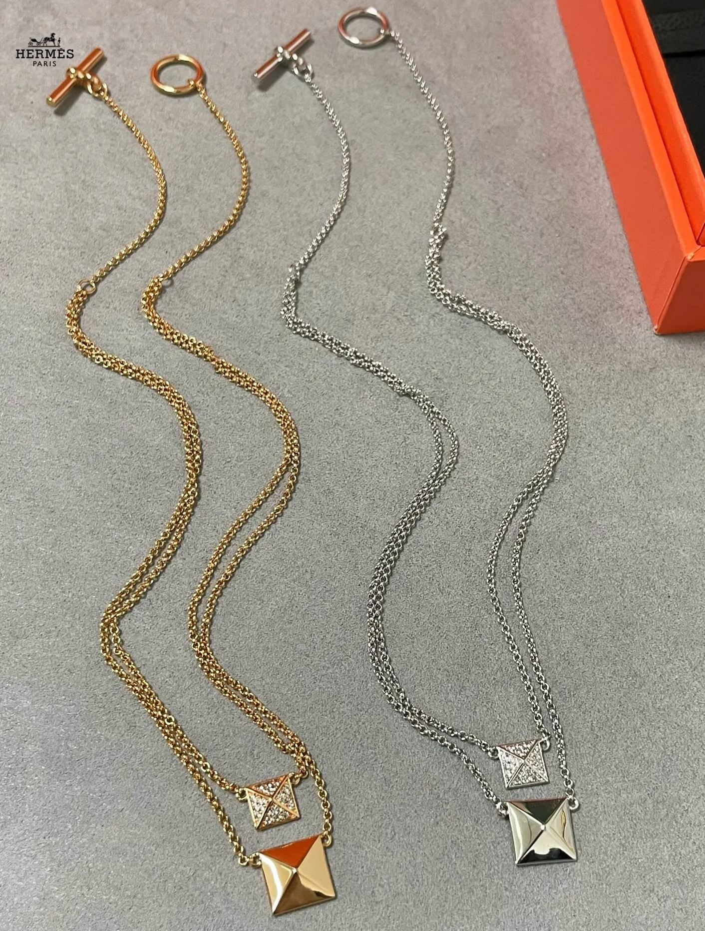 【HERMES】ネックレス、新しいネックレス万能シンプルファッションオーナメント 240730