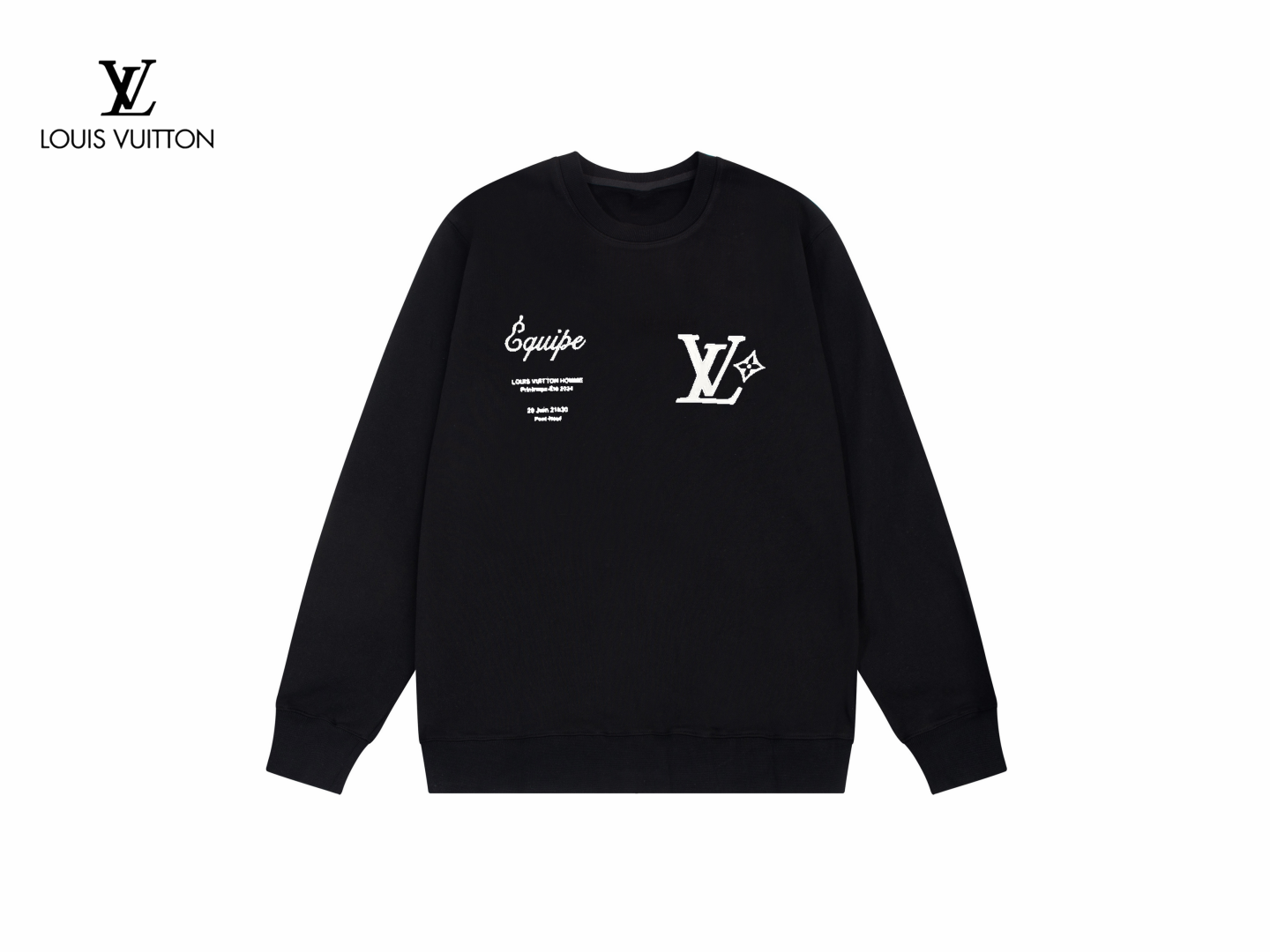 【LOUIS VUITTON 公式旗艦店】ルイヴィトン 丸首の衛衣 スウェットご好評に付き再入荷 240817