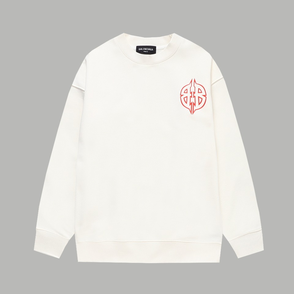 【BALENCIAGA  公式旗艦店】バレンシアガ  丸首の衛衣 スウェットご好評に付き再入荷！