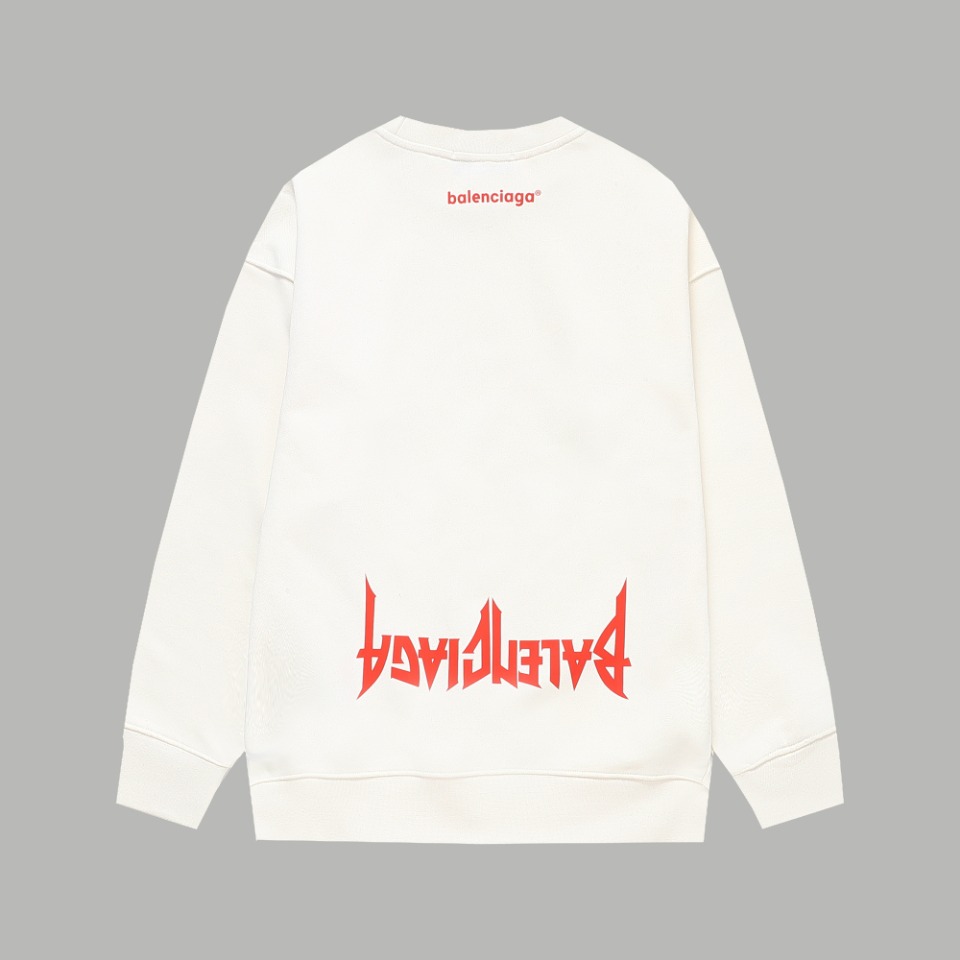 【BALENCIAGA  公式旗艦店】バレンシアガ  丸首の衛衣 スウェットご好評に付き再入荷！