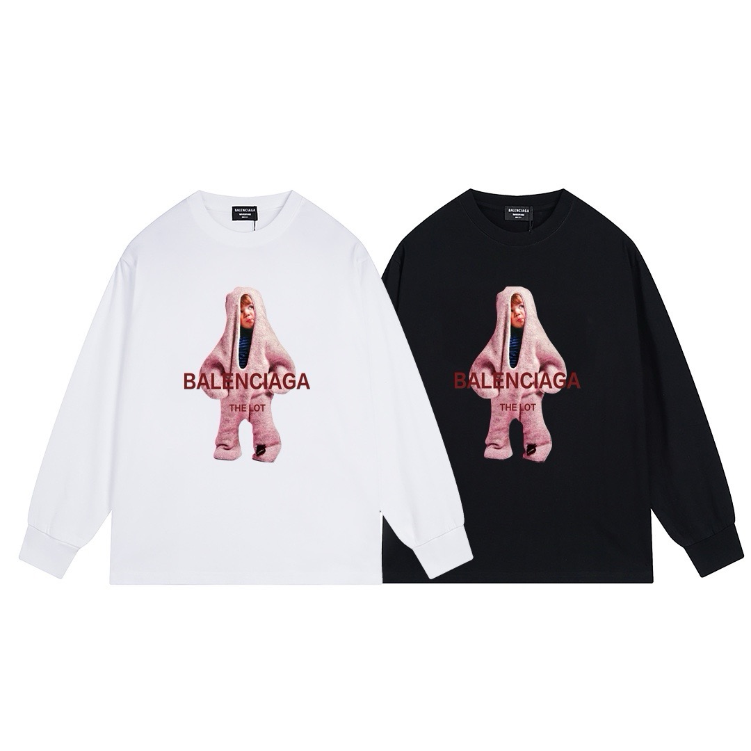 【BALENCIAGA  公式旗艦店】バレンシアガ  丸首の衛衣 スウェットご好評に付き再入荷！