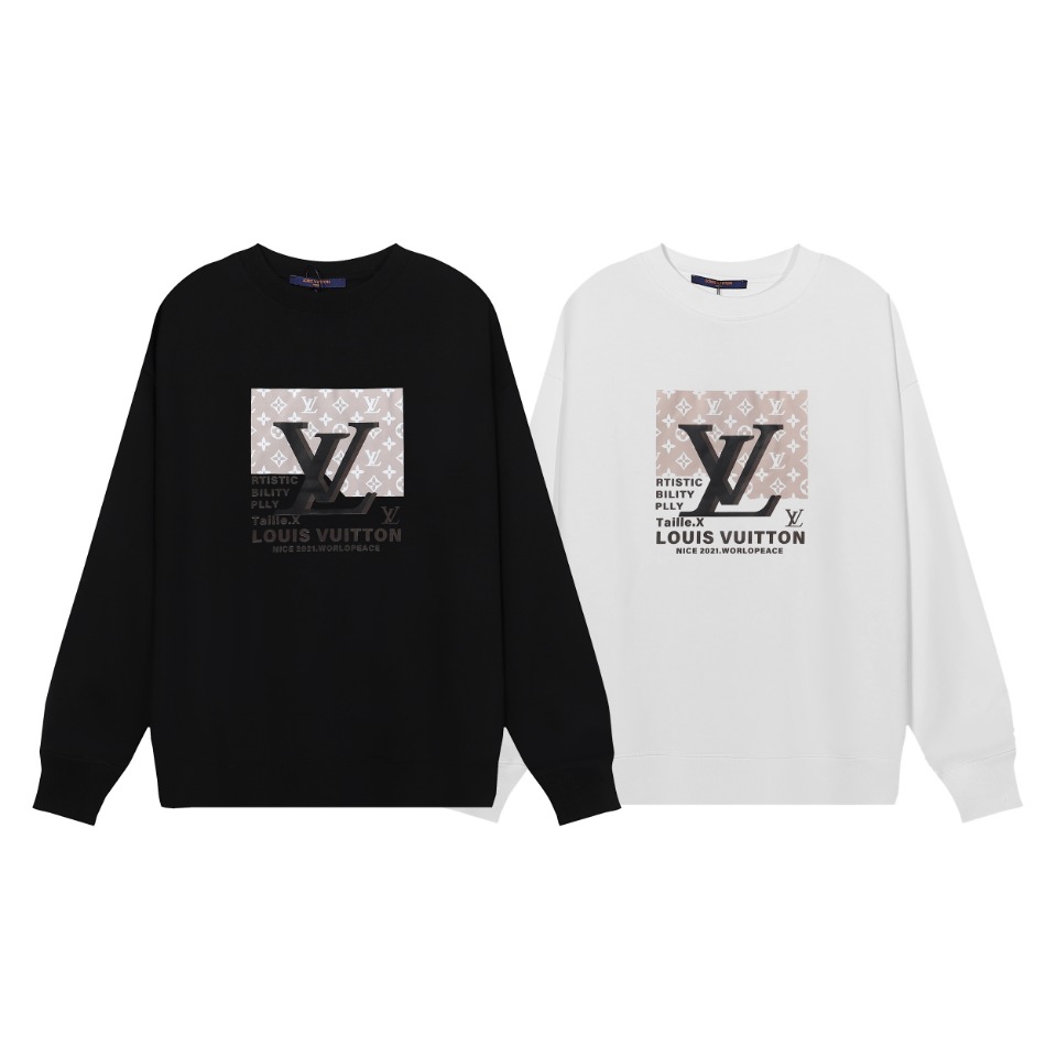 【LOUIS VUITTON  公式旗艦店】ルイヴィトン 丸首の衛衣 スウェット ご好評に付き再入荷 240811