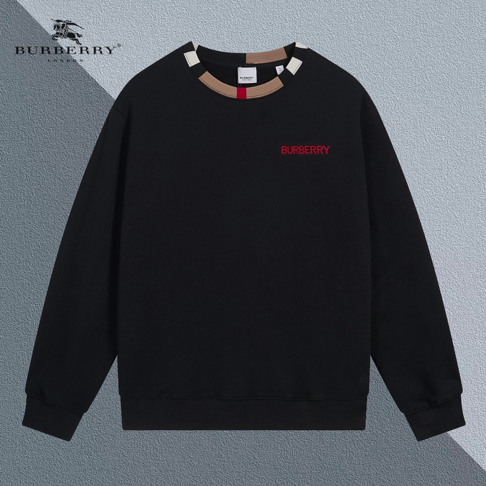 【BURBERRY 公式旗艦店】バーバリー  丸首の衛衣 スウェット ご好評に付き再入荷240829