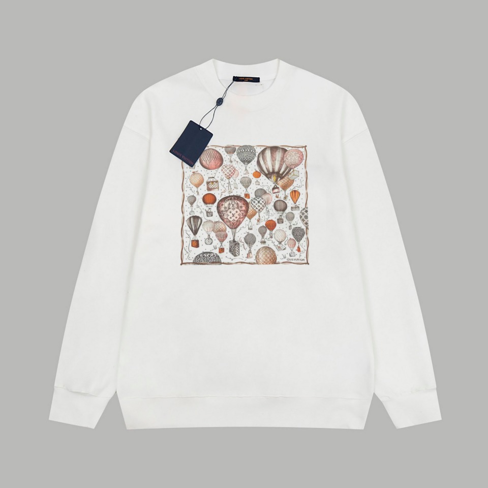 【LOUIS VUITTON  公式旗艦店】ルイヴィトン 丸首の衛衣 スウェット ご好評に付き再入荷  240902