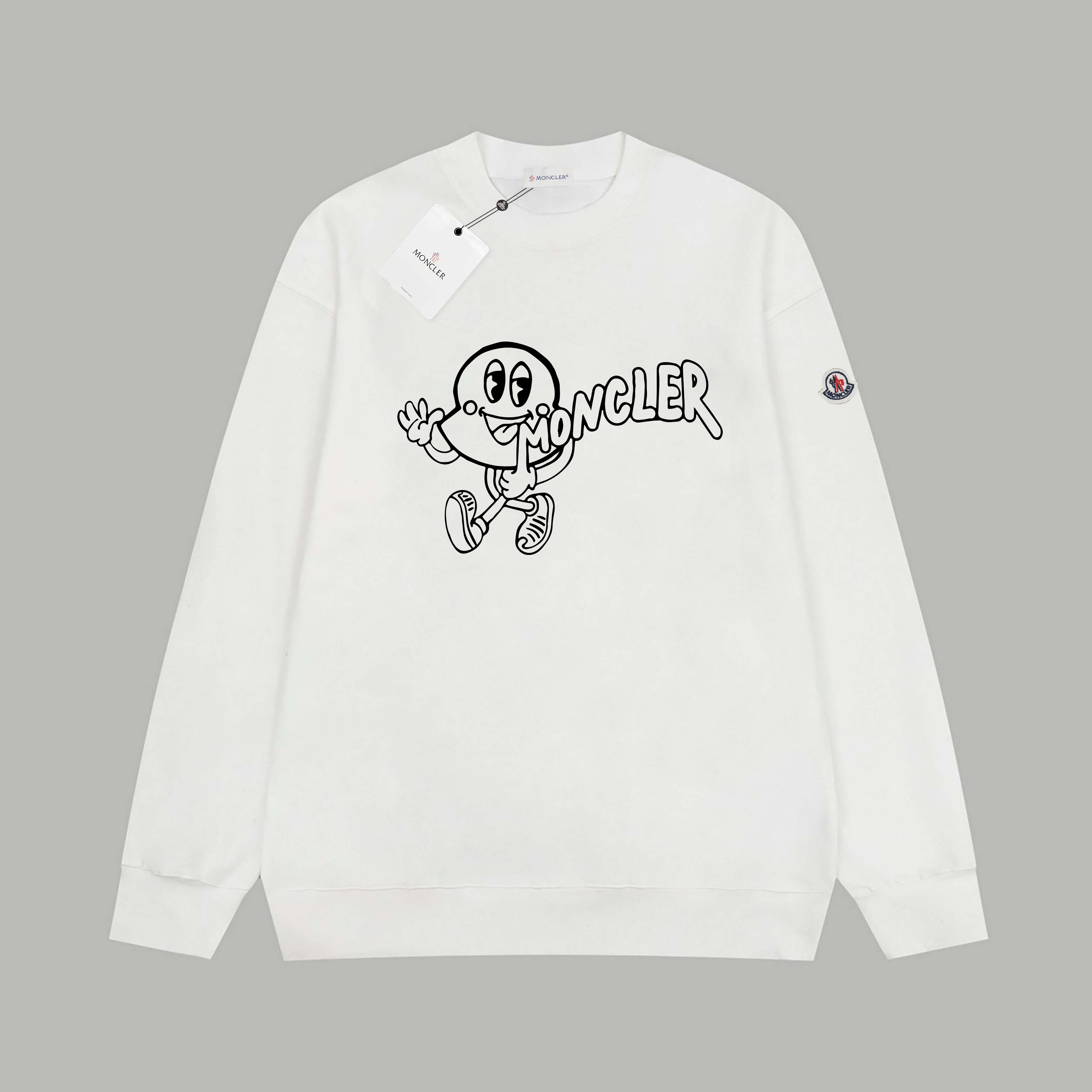 【MONCLER  公式旗艦店】モンクレール  丸首の衛衣 スウェット ご好評に付き再入荷！241120