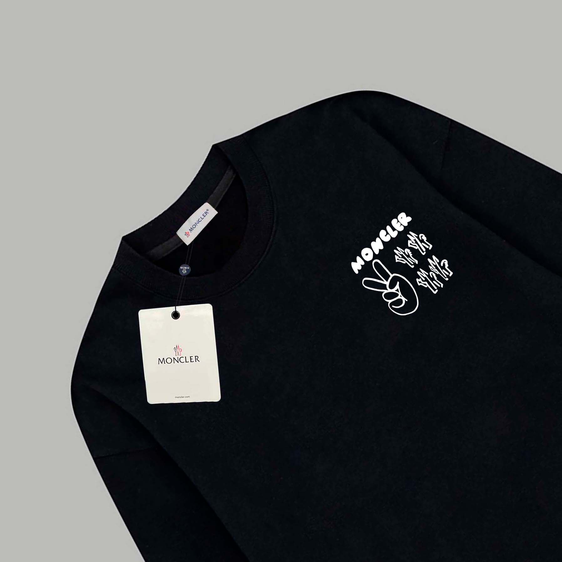 【MONCLER  公式旗艦店】モンクレール  丸首の衛衣 スウェット ご好評に付き再入荷！241120