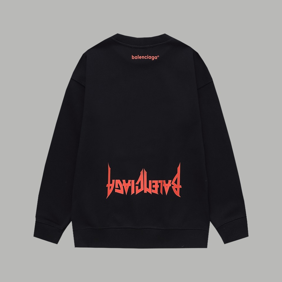 【BALENCIAGA  公式旗艦店】バレンシアガ  丸首の衛衣 スウェットご好評に付き再入荷！