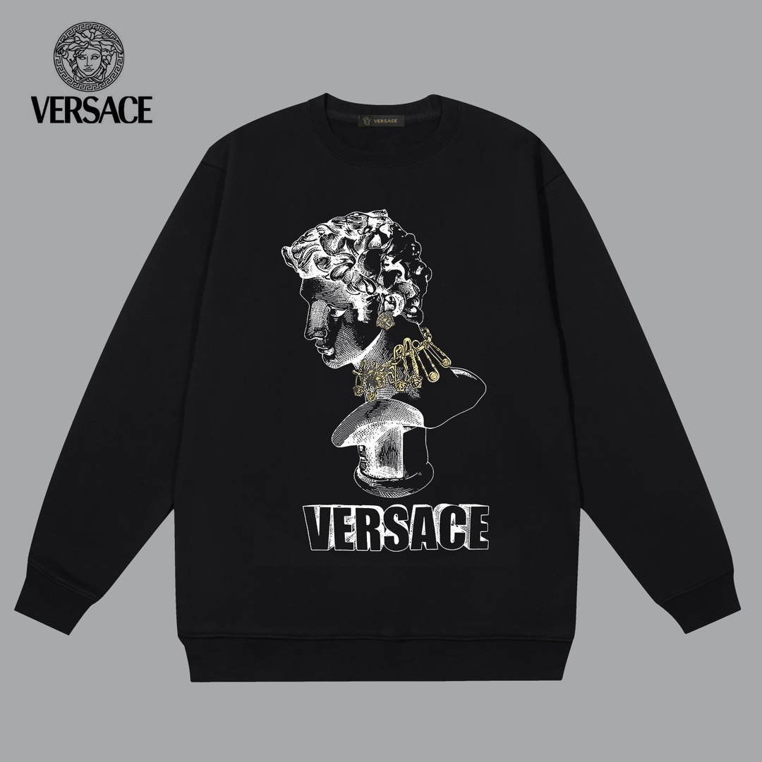 【VERSACE 公式旗艦店】ヴェルサーチ   丸首の衛衣  スウェットご好評に付き再入荷！