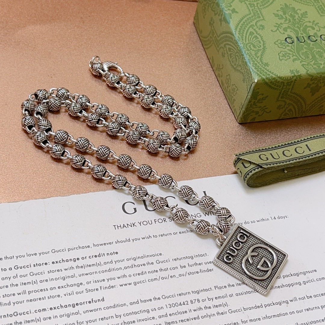 【GUCCI】ネックレス、新しいネックレス万能シンプルファッションオーナメント