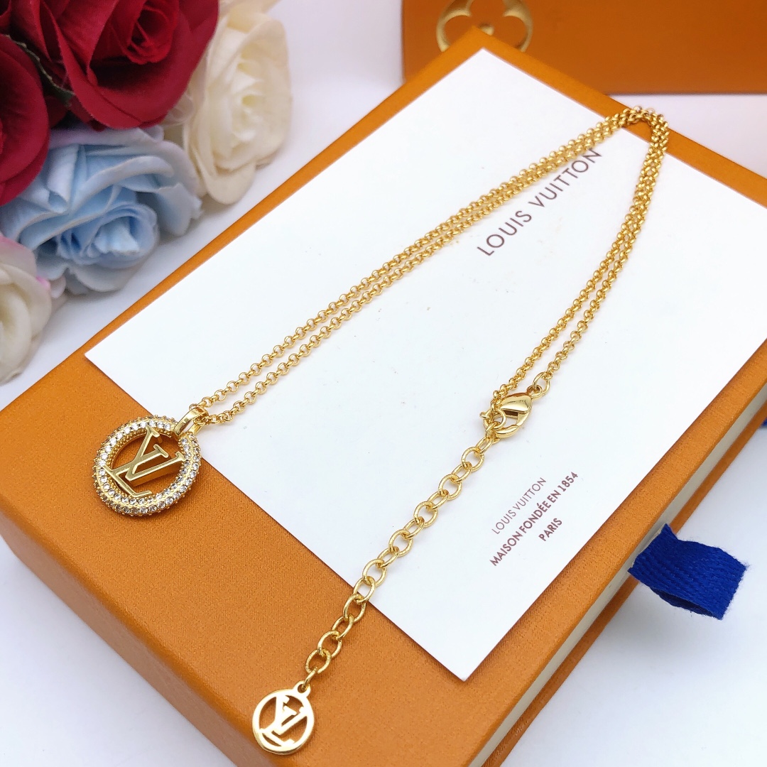 【LOUIS VUITTON】ネックレス、新しいネックレス万能シンプルファッションオーナメント