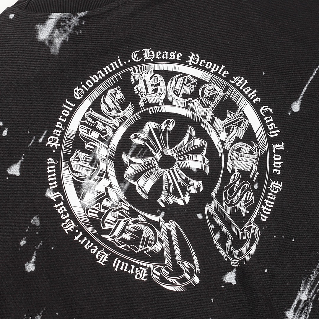 【CHROME HEARTS 公式旗艦店】クロムハーツ  丸首の衛衣  スウェットご好評に付き再入荷！