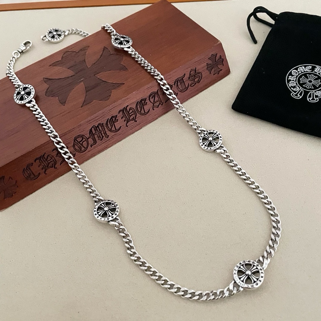 【CHROME HEARTS】ネックレス、新しいネックレス万能シンプルファッションオーナメント 240727