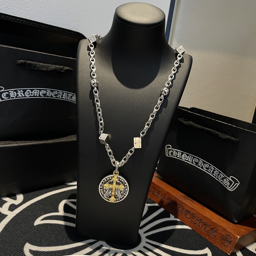【CHROME HEARTS】ネックレス、新しいネックレス万能シンプルファッションオーナメント 240727