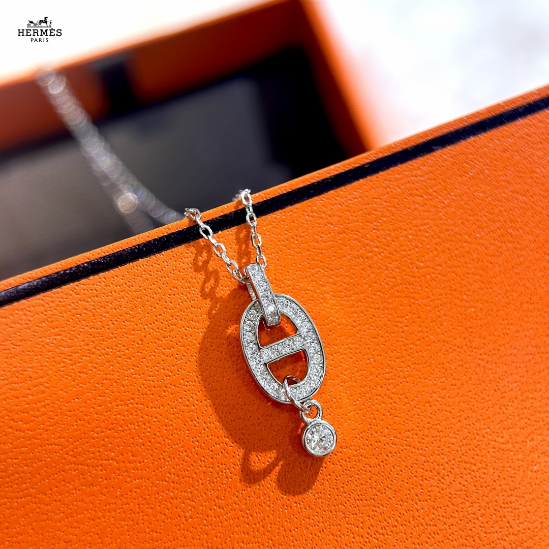 【HERMES】ネックレス、新しいネックレス万能シンプルファッションオーナメント 240730