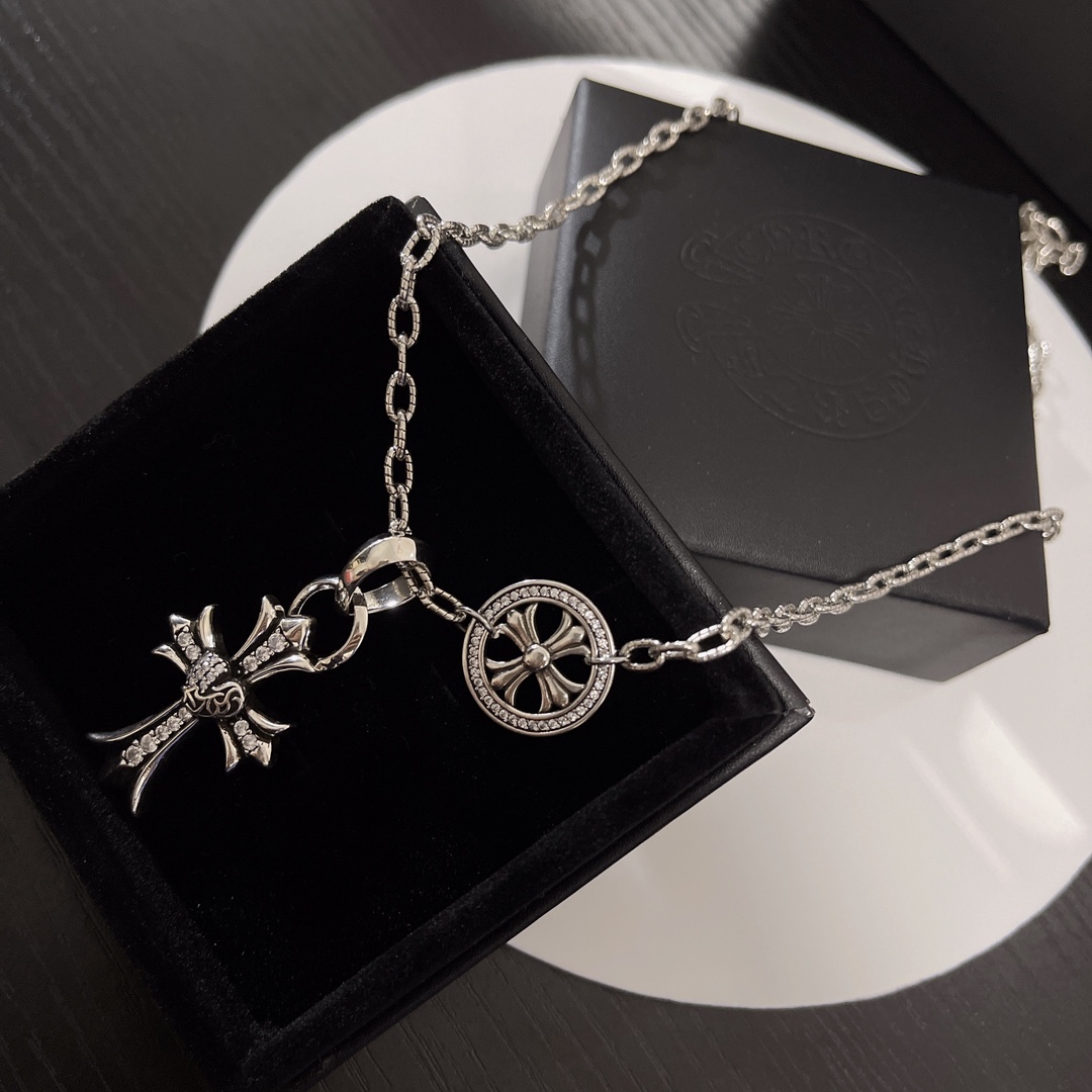 【CHROME HEARTS】ネックレス、新しいネックレス万能シンプルファッションオーナメント240812