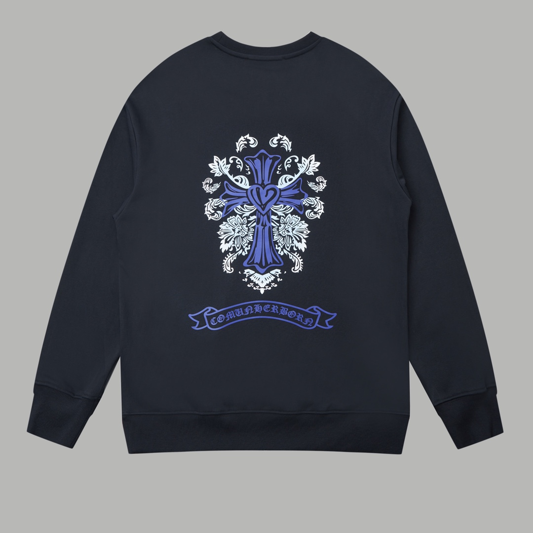 【CHROME HEARTS 公式旗艦店】クロムハーツ  丸首の衛衣 スウェット ご好評に付き再入荷240829