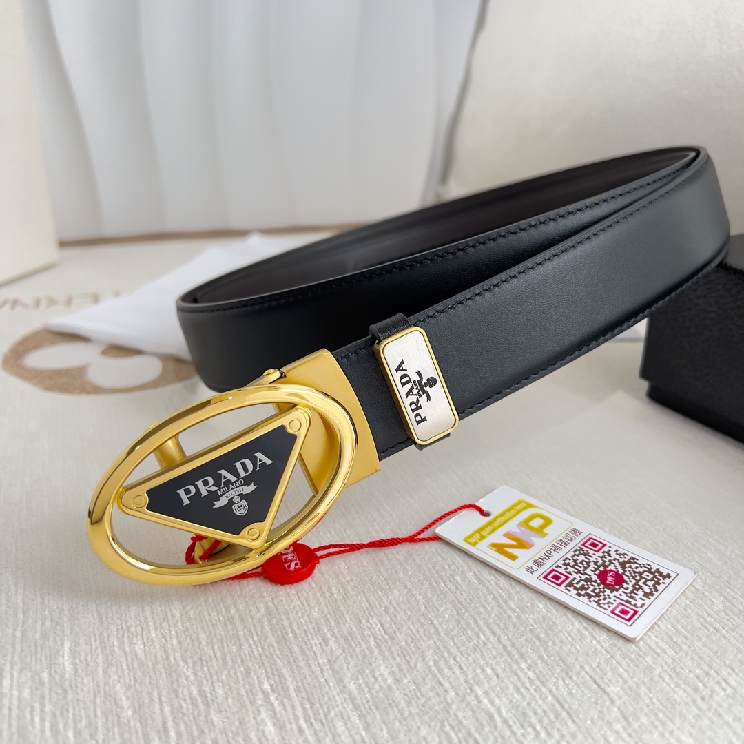 【PRADA】(プラダ) 3.5cmベルト メンズ 240904