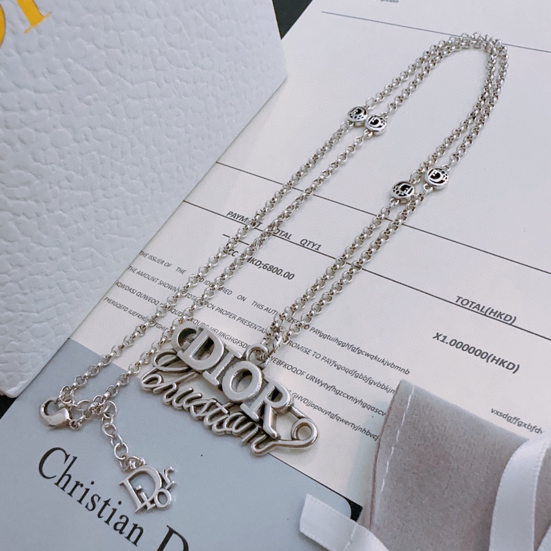 【DIOR】ネックレス、新しいネックレス万能シンプルファッションオーナメント241015