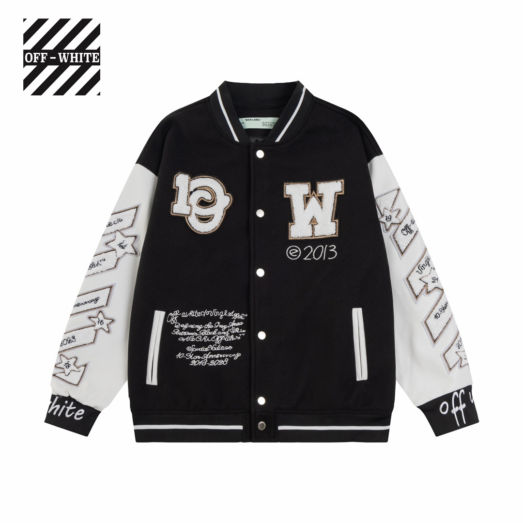 【OFF-WHITE  公式旗艦店】オフホワイト  野球着  ジャケット着ご好評に付き再入荷！241023