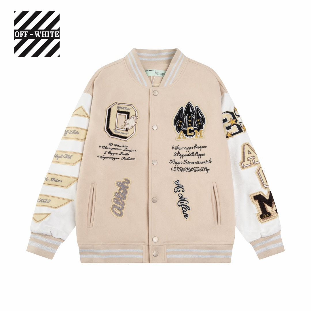 【OFF-WHITE  公式旗艦店】オフホワイト  野球着  ジャケット着ご好評に付き再入荷！241023