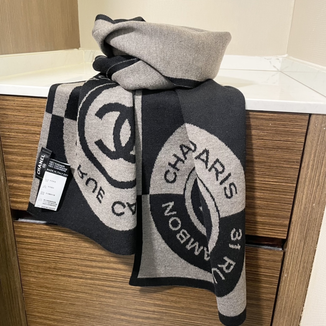 【CHANEL  シャネル 】スカーフ32*200CM 241107