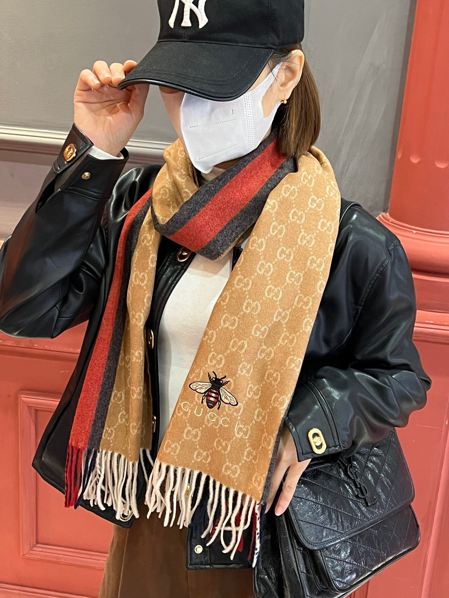 【GUCCI グッチ】スカーフ180*35CM  241108