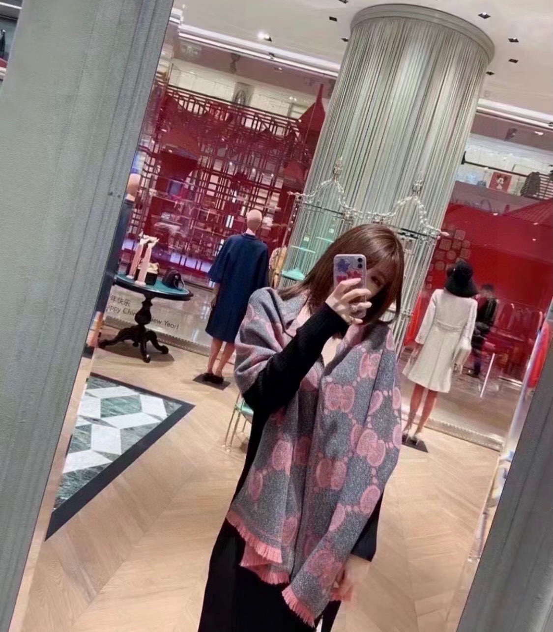 【GUCCI グッチ】スカーフ45*195CM  241108