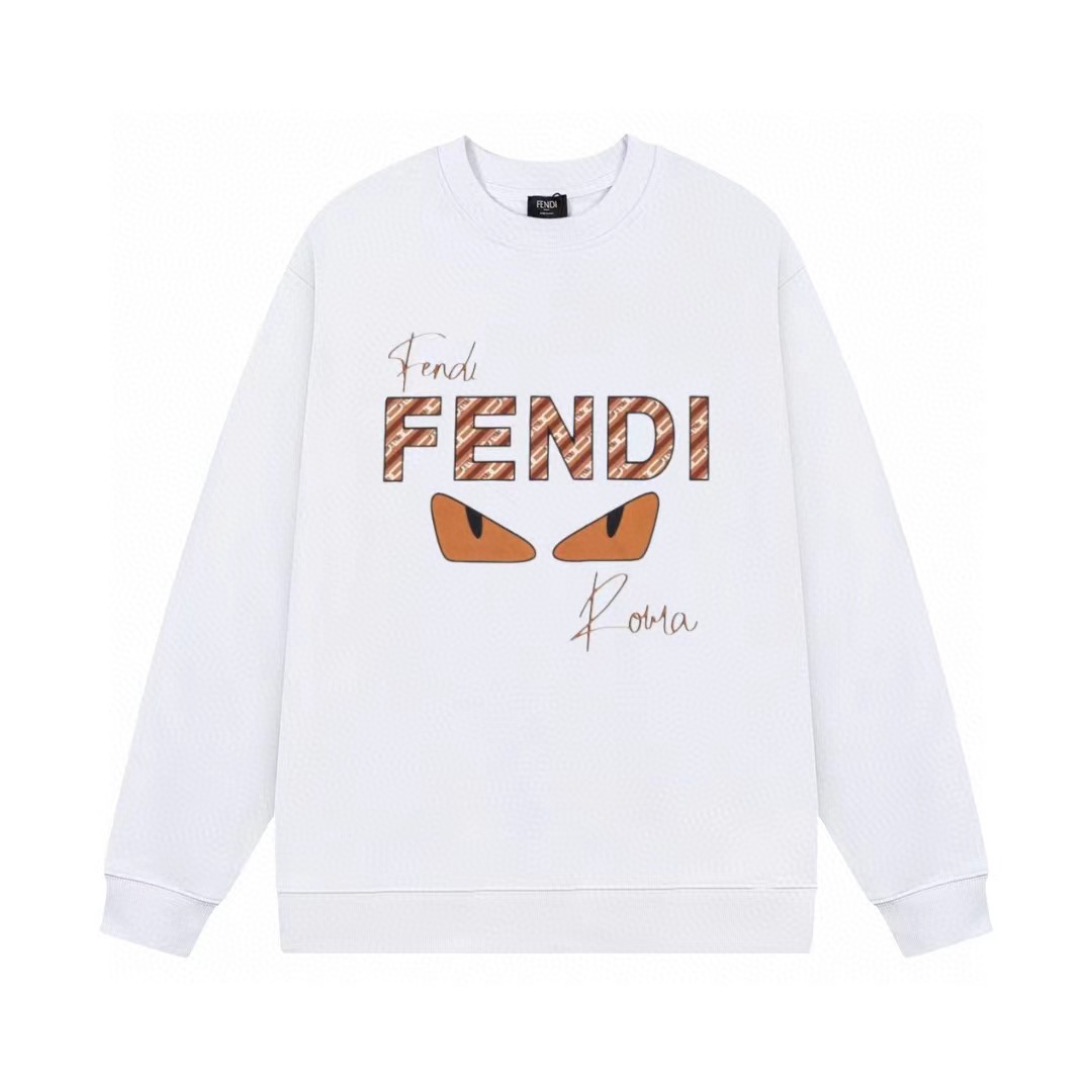 【FENDI 公式旗艦店】フェンディ 丸首の衛衣  スウェットご好評に付き再入荷   241114