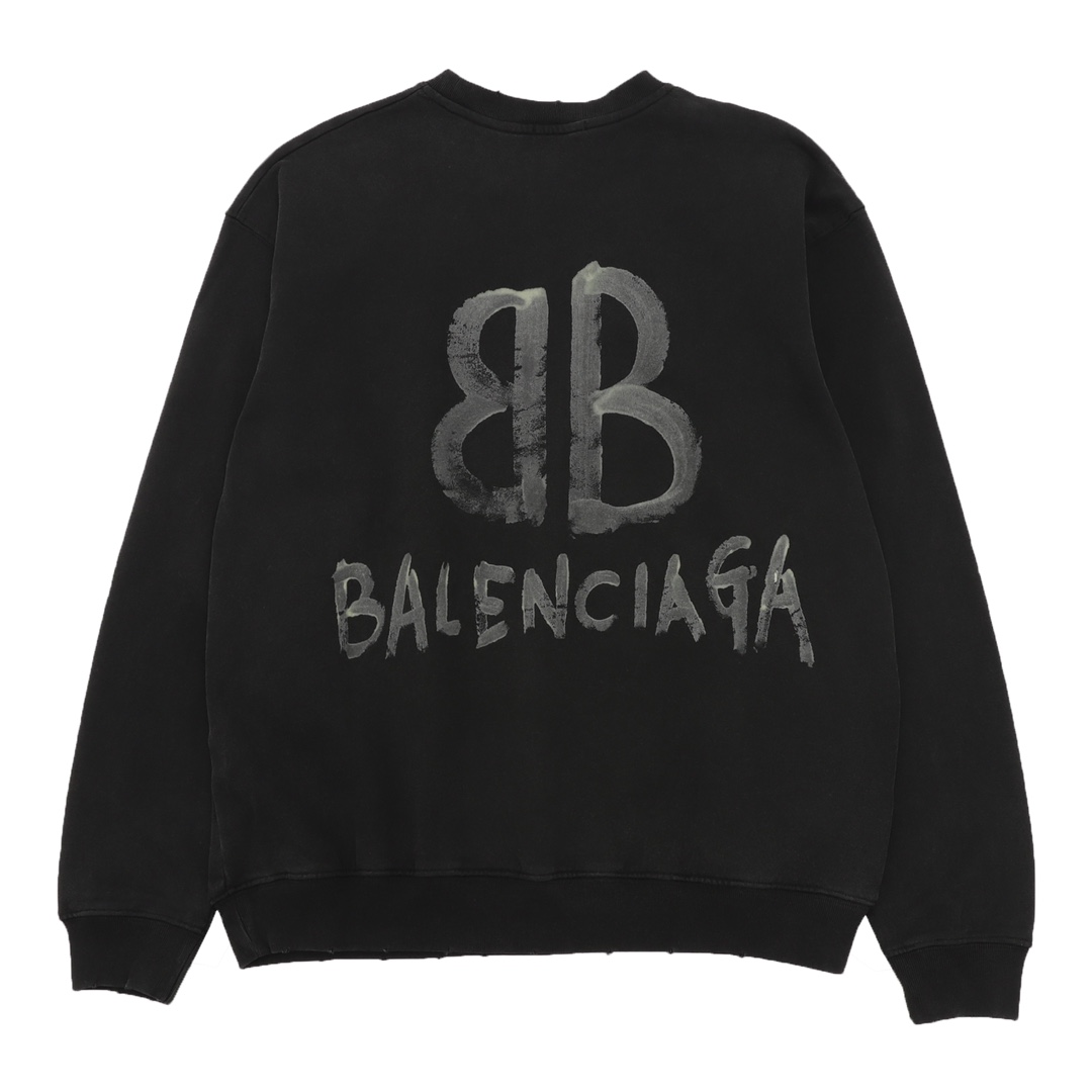【BALENCIAGA 公式旗艦店】バレンシアガ 丸首の衛衣 スウェット ご好評に付き再入荷！241120