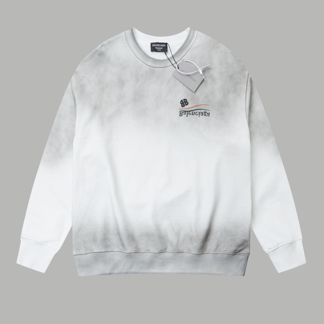 【BALENCIAGA 公式旗艦店】バレンシアガ 丸首の衛衣 スウェット ご好評に付き再入荷！241120