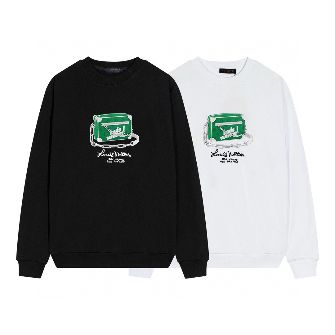 【LOUIS VUITTON  公式旗艦店】ルイヴィトン 丸首の衛衣 スウェット ご好評に付き再入荷！ 241121