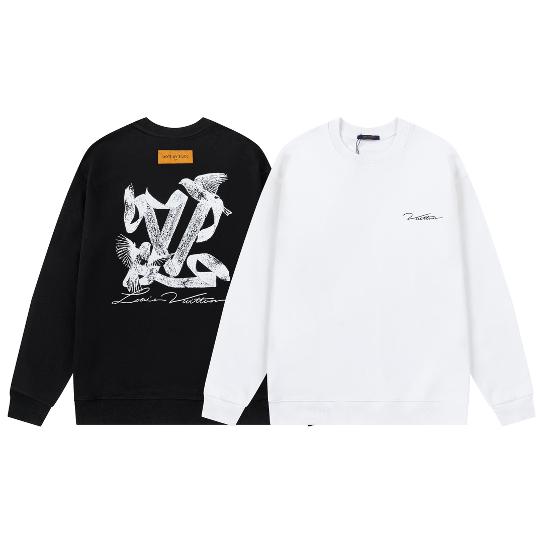 LV【LOUIS VUITTON  公式旗艦店】ルイヴィトン 丸首の衛衣 スウェット ご好評に付き再入荷！ 241121