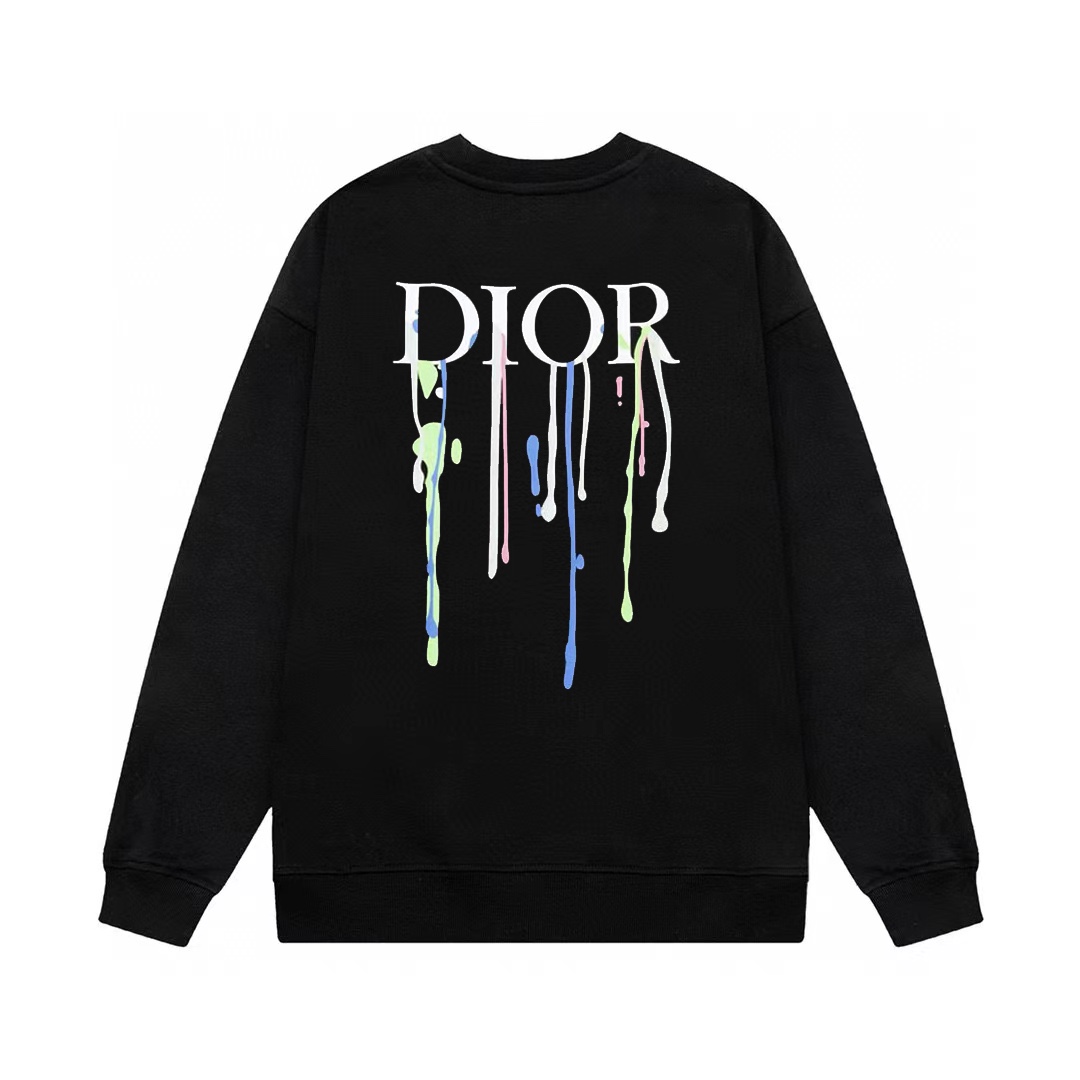 【DIOR  公式旗艦店】ディオール  丸首の衛衣  スウェット ご好評に付き再入荷！241121
