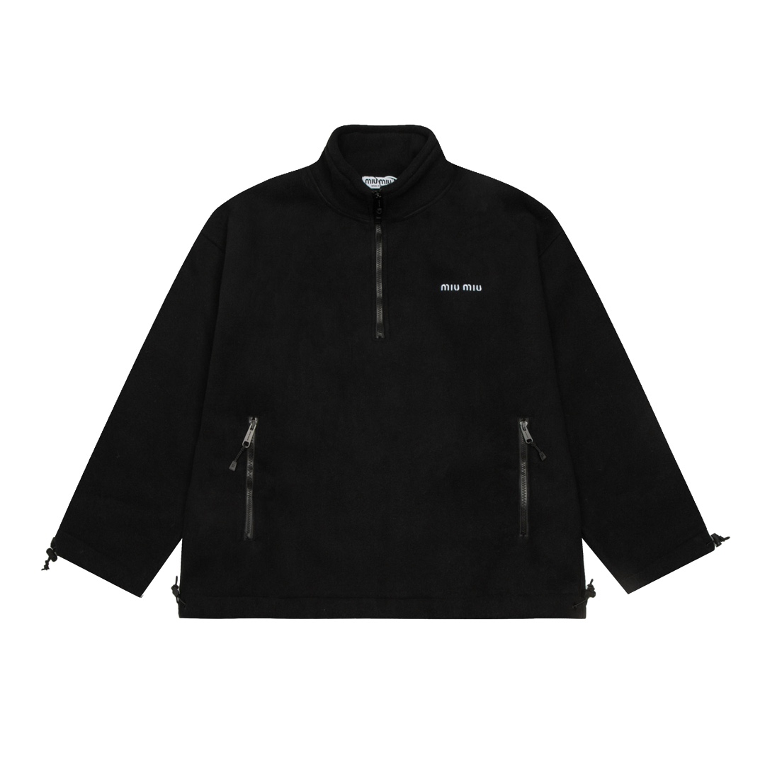【Miumiu 公式旗艦店】 ミュウミュウ   ジャケット着  スウェット ご好評に付き再入荷！241122