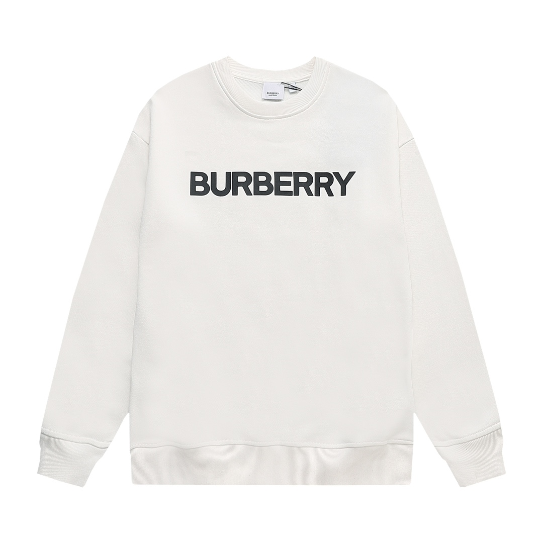 【BURBERRY 公式旗艦店】バーバリー  丸首の衛衣 スウェット ご好評に付き再入荷240829