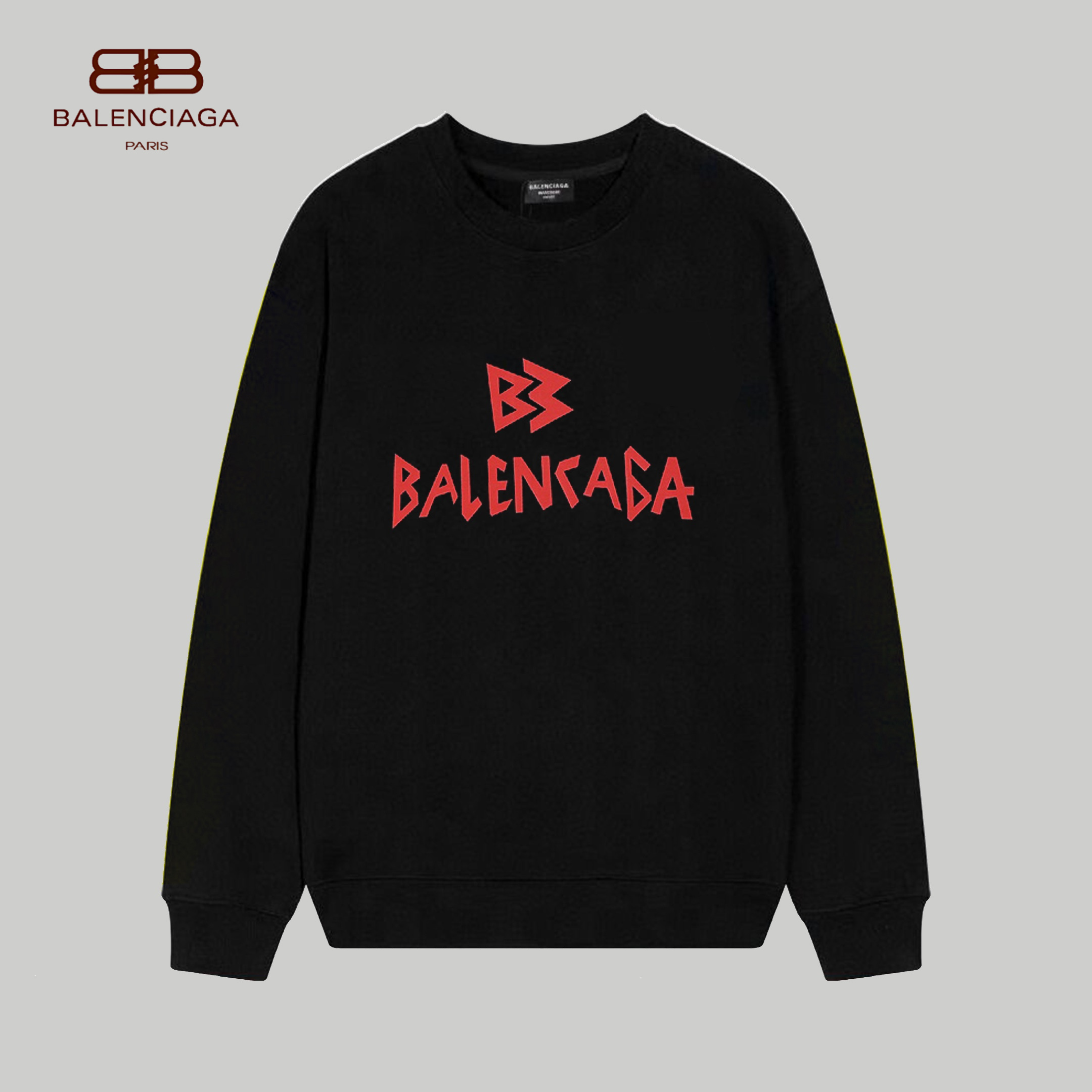 【BALENCIAGA 公式旗艦店】バレンシアガ 丸首の衛衣 スウェット ご好評に付き再入荷 240809