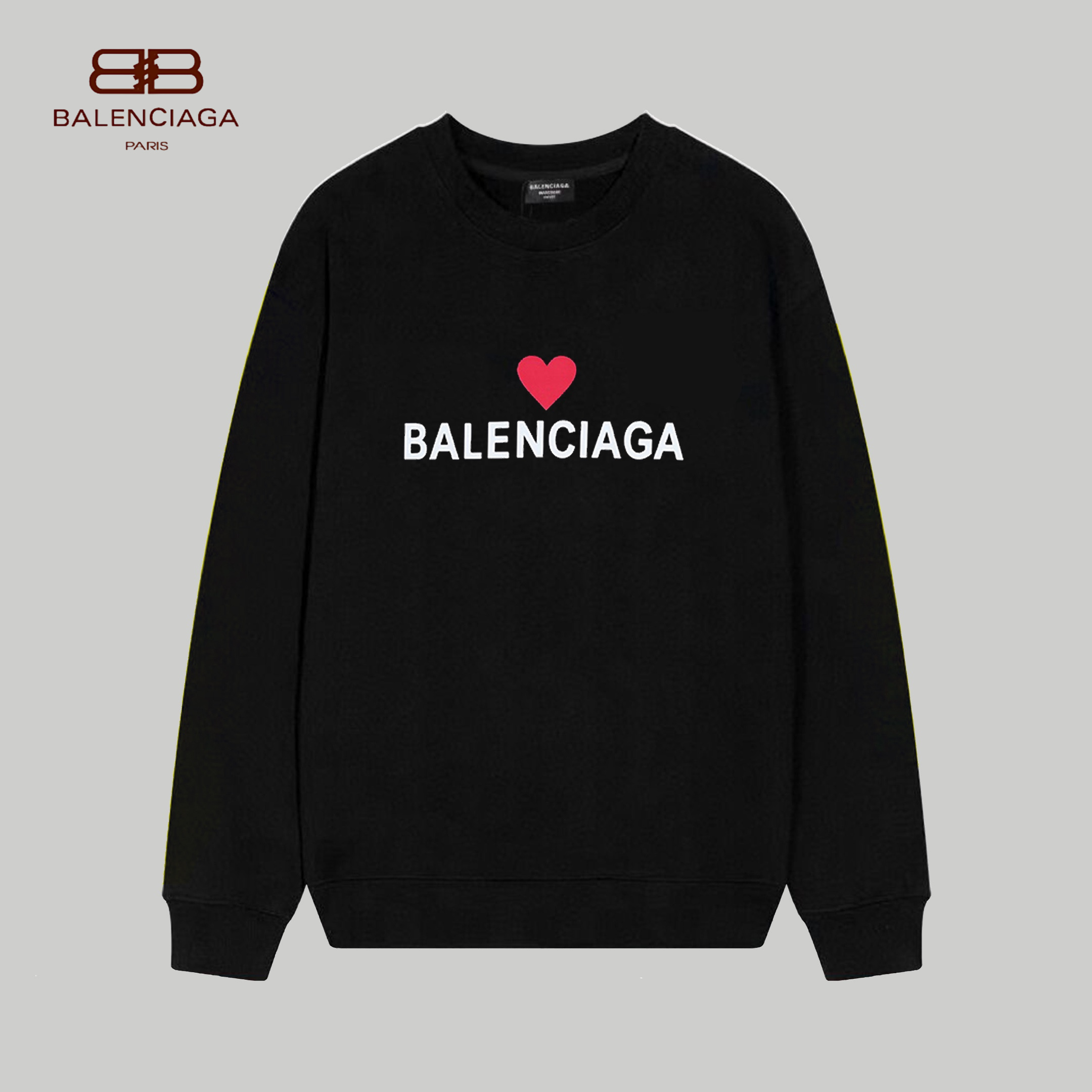【BALENCIAGA 公式旗艦店】バレンシアガ 丸首の衛衣 スウェット ご好評に付き再入荷 240809