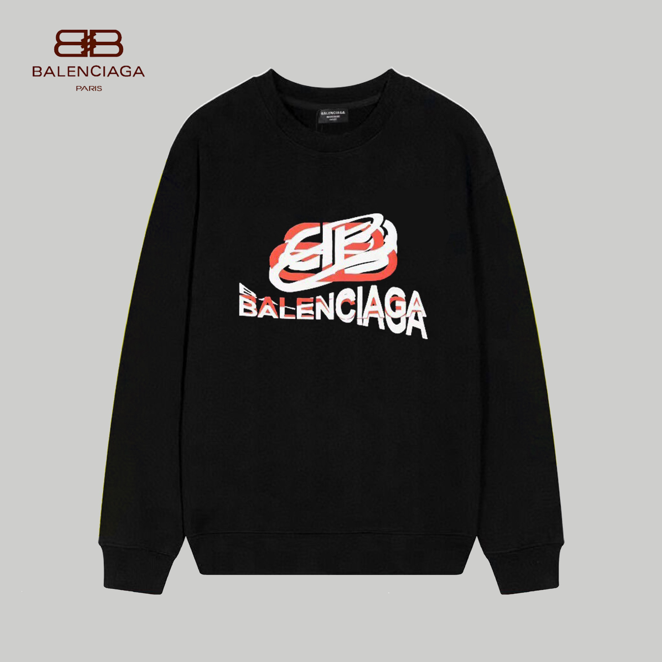 【BALENCIAGA 公式旗艦店】バレンシアガ 丸首の衛衣 スウェット ご好評に付き再入荷 240809