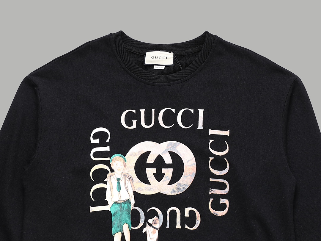 【GUCCI  公式旗艦店】グッチ 丸首の衛衣 スウェットご好評に付き再入荷 240811