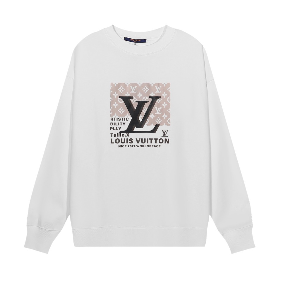 【LOUIS VUITTON  公式旗艦店】ルイヴィトン 丸首の衛衣 スウェット ご好評に付き再入荷 240811