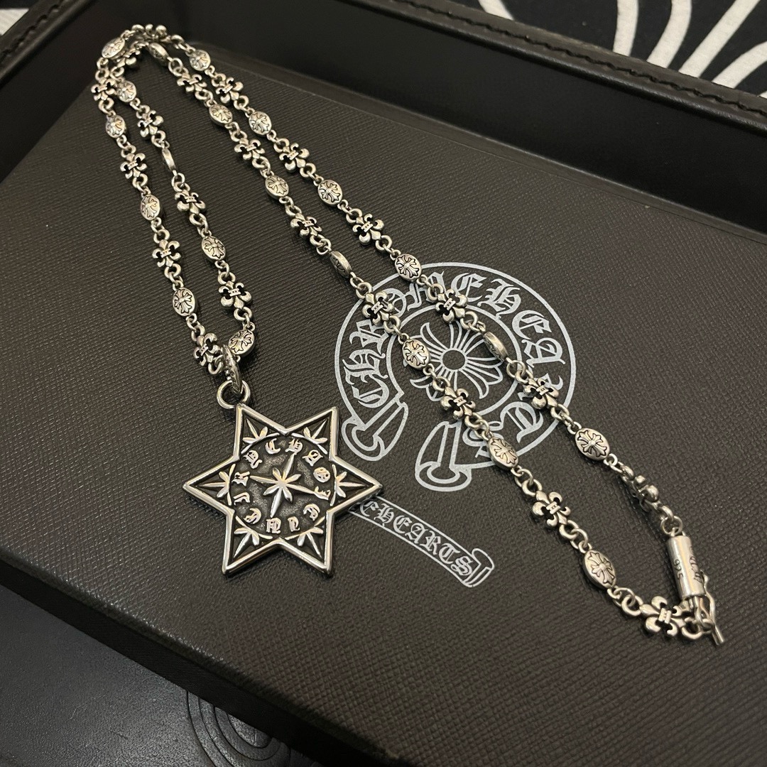 【CHROME HEARTS】ネックレス、新しいネックレス万能シンプルファッションオーナメント240812