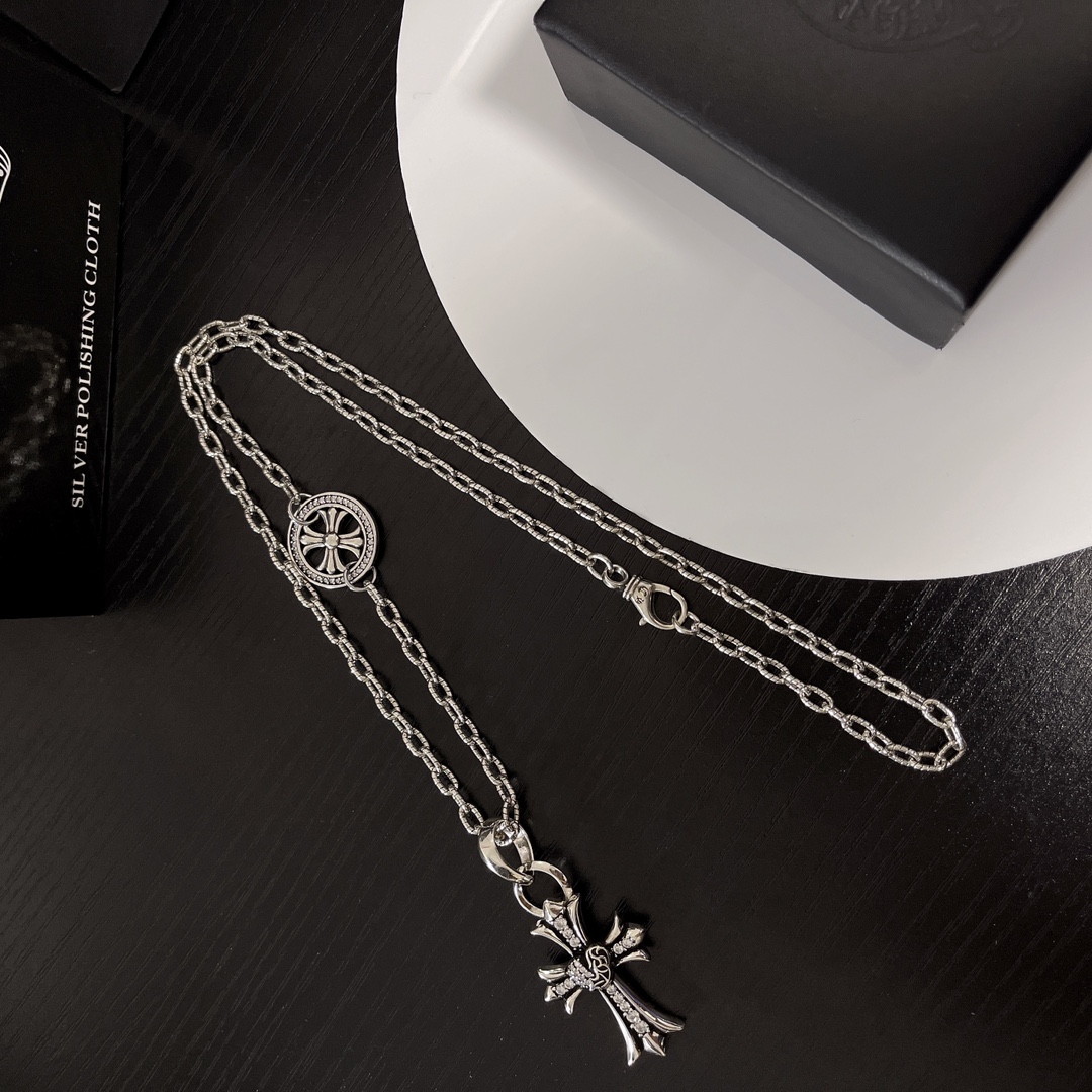 【CHROME HEARTS】ネックレス、新しいネックレス万能シンプルファッションオーナメント240812