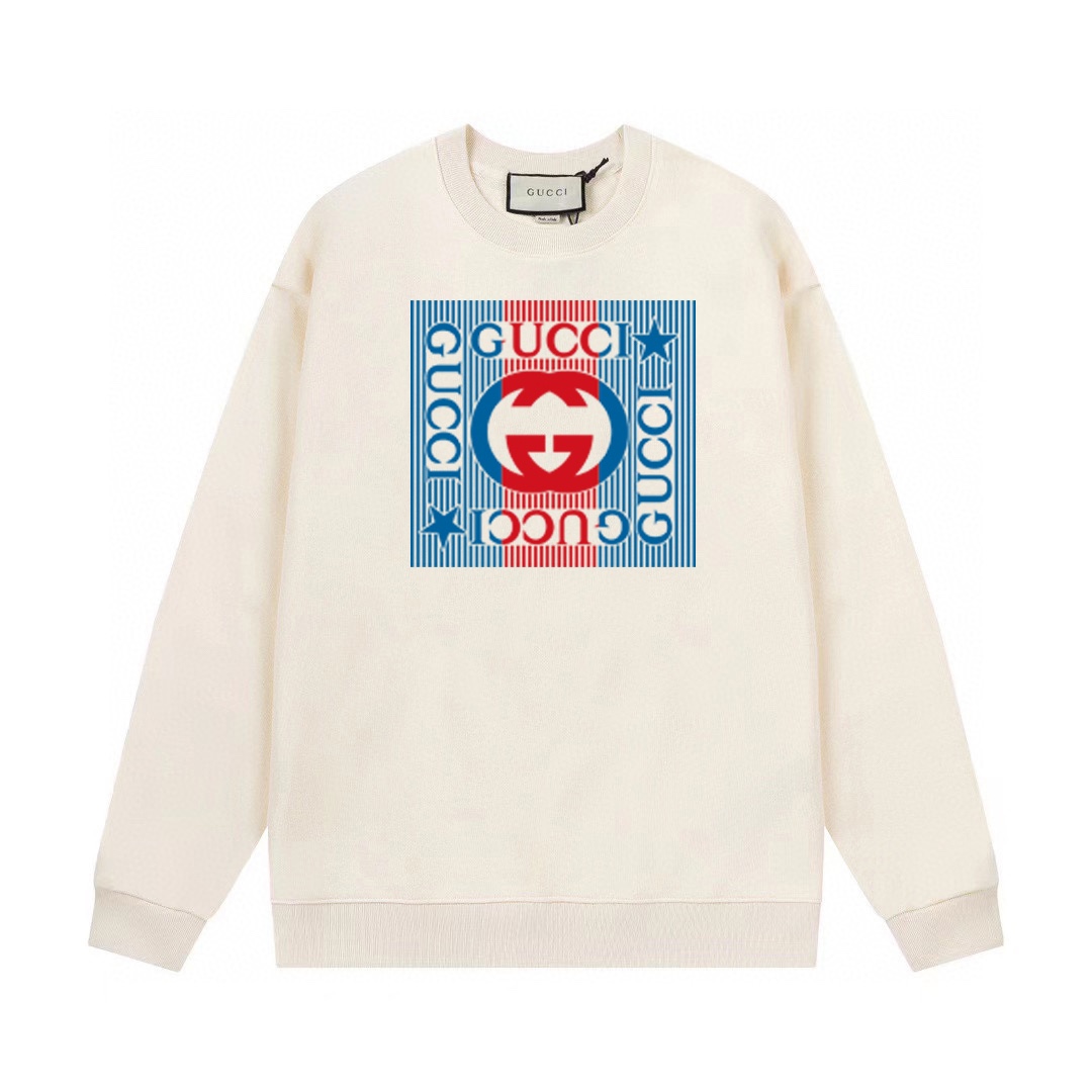 【GUCCI  公式旗艦店】グッチ  丸首の衛衣 スウェットご好評に付き再入荷！