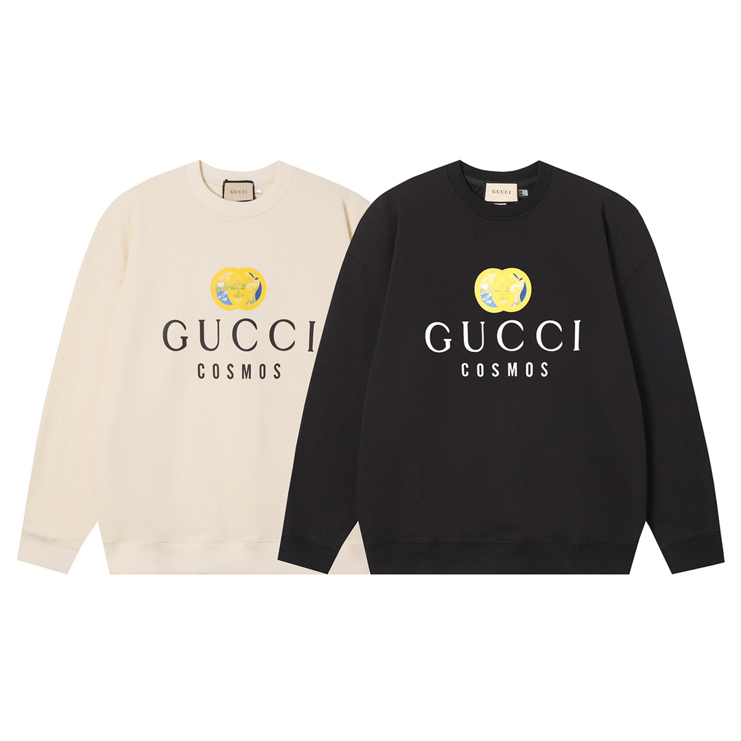 【GUCCI  公式旗艦店】グッチ  丸首の衛衣 スウェットご好評に付き再入荷 240816