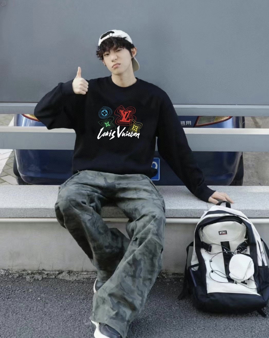 【LOUIS VUITTON 公式旗艦店】ルイヴィトン 丸首の衛衣 スウェットご好評に付き再入荷 240817