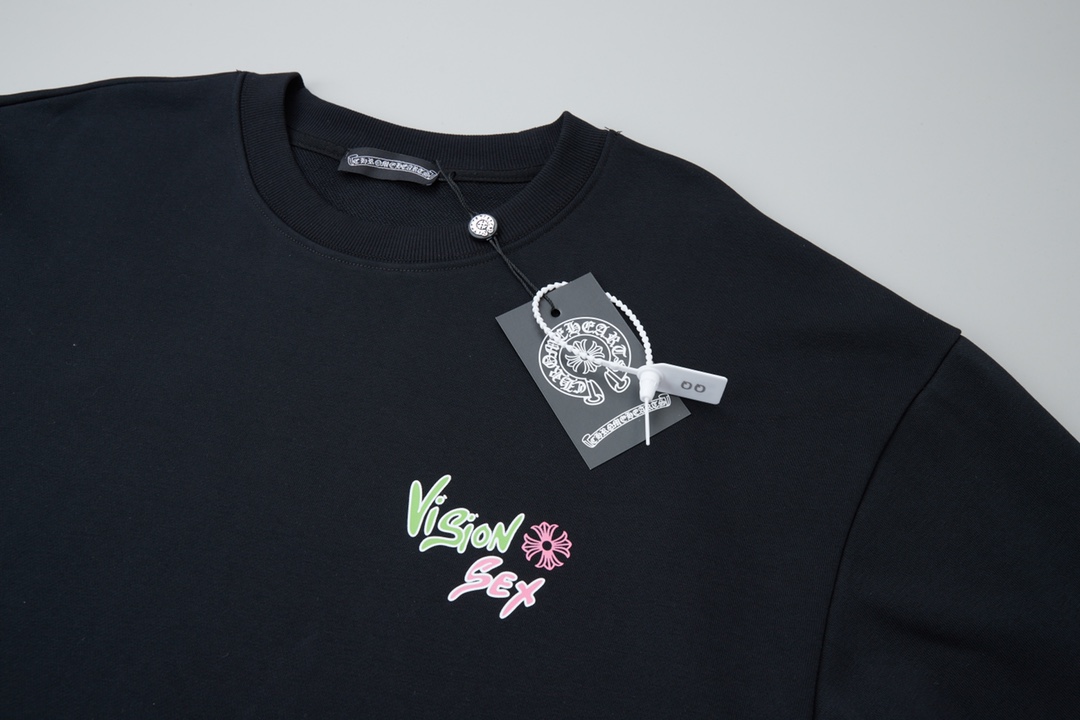 【CHROME HEARTS 公式旗艦店】クロムハーツ  丸首の衛衣 スウェット ご好評に付き再入荷240829